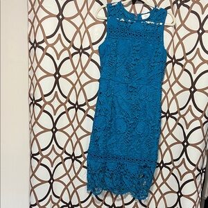 Mystic Teal Sleeveless Midi Dress